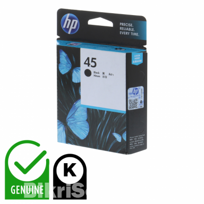 HP 45 Black Original Ink Cartridge (51645AA)